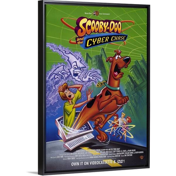 Shop Black Friday Deals On Scooby Doo And The Cyber Chase 2001 Black Float Frame Canvas Art Overstock 26974396