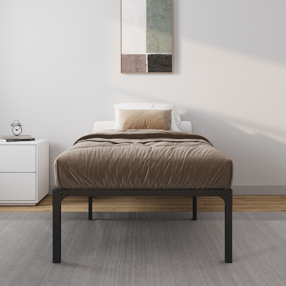 NapQueen ZETA 16 Inch Height Metal Platform Bed Frame