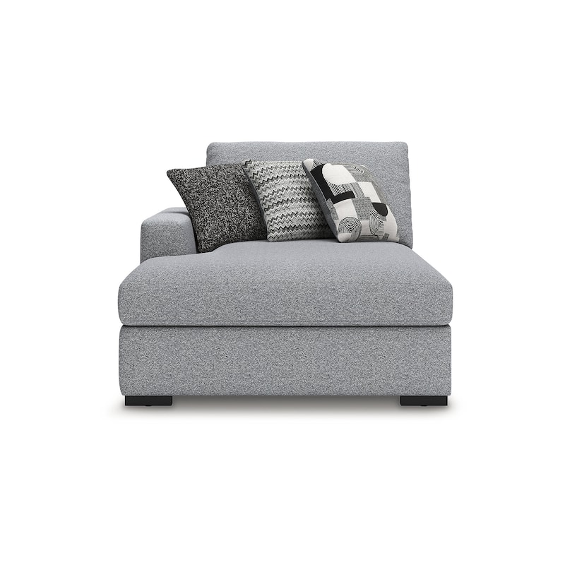Signature Design by Ashley Bealton Gray 4-Piece Sectional with Double Chaise - 182" W x 69" D x 41" H