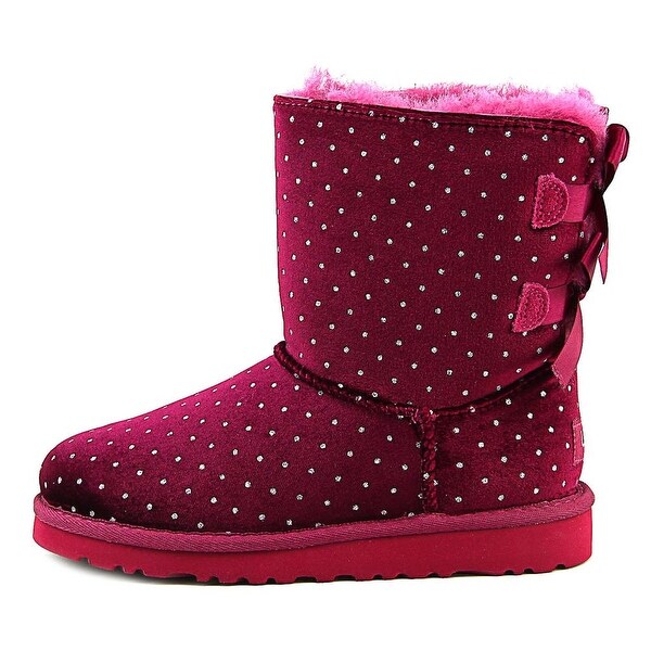 burgundy bailey bow uggs
