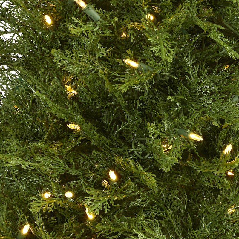 5ft. Fir Artificial Christmas Tree with 250 Warm White LED Lights and 578 Branches - Petite Holiday X-Mas Tree