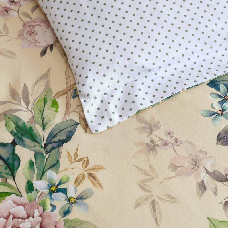 Martha Stewart Songbird Cotton Reversible Comforter Set