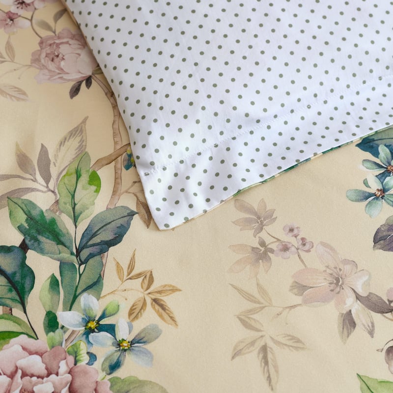 Martha Stewart Songbird Cotton Reversible Duvet Cover Set