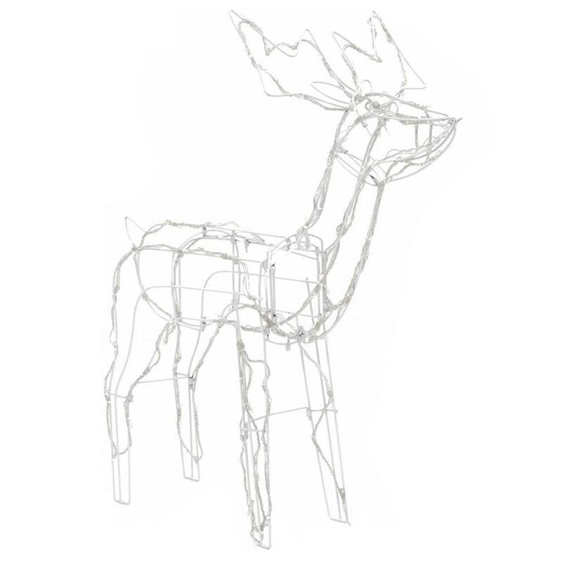 Outdoor 299 LED Lit Christmas Reindeer Family 3pc Set, Multicolor