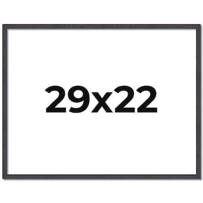 29x22 Frame Brown Solid Wood Picture Frame - Complete Modern Photo