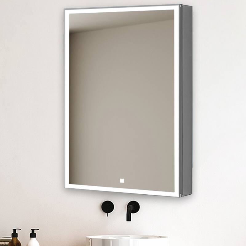 Medicine Cabinet With Light 20W x 32H x 5D Left Hinge - 20"x32"/Left-Hinge
