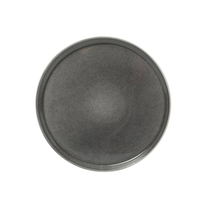 Gibson Elite Solana Coast 12 Piece Stoneware Reactive Glaze (Service for 4) Plates and Bowls Modern Shape Dinnerware Set