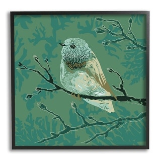 Stupell Industries Abstract Bird Nest Framed Wall Art - 17x17 Inch, Beige & White, Textured Giclee Print, Ready To Hang