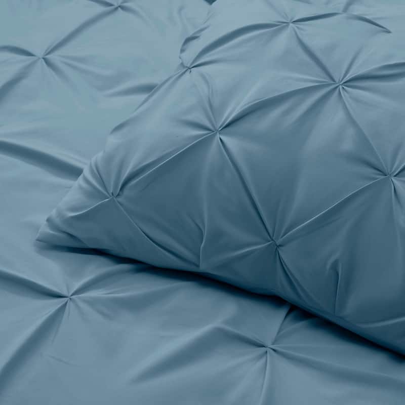Nestl Pinch Pleat 3-piece Duvet Cover Set