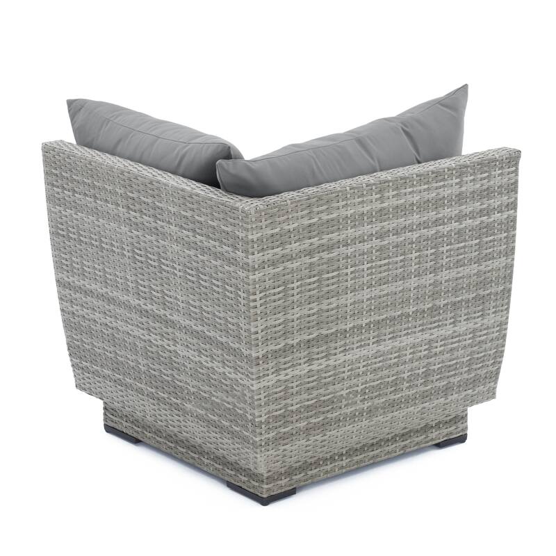 Cannes 6 Piece Sunbrella Outdoor Patio Sectional & Table