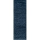 preview thumbnail 37 of 187, SAFAVIEH California Premium Shag Izat 2-inch Thick Area Rug 2'3" x 7' Runner - Navy - Runner