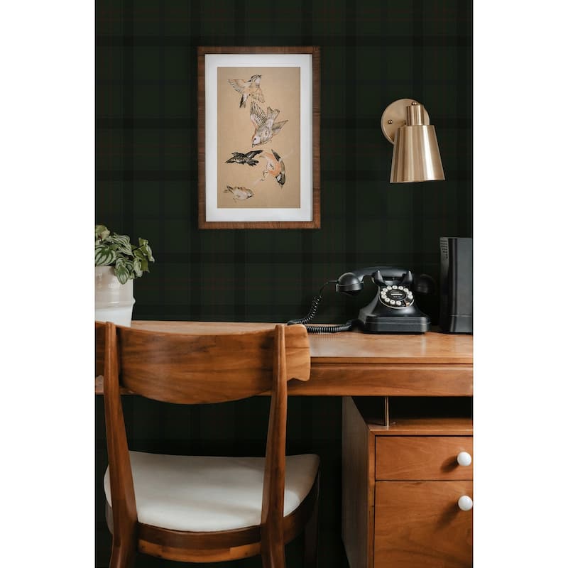 Seabrook Designs Tailor Plaid Prepasted Wallpaper