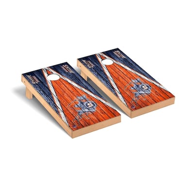 Salem State Vikings Weathered Cornhole Board Set