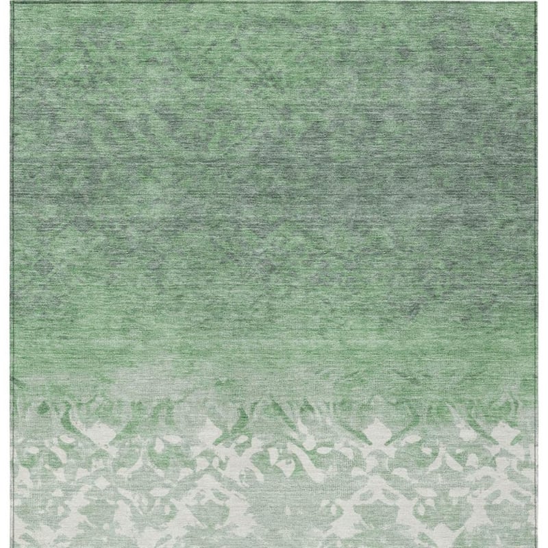 HomeRoots Damask Transitional Rectangle Outdoor Rug