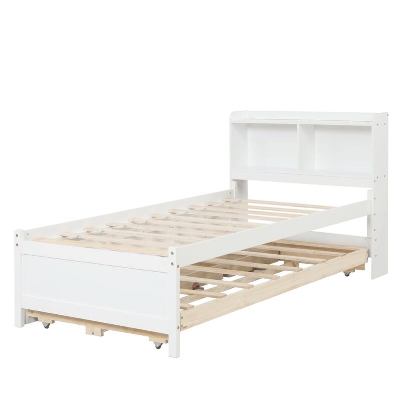 WW Twin Bed with Bookcase