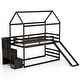 preview thumbnail 2 of 25, Twin over Twin Bunk Bed with Slide and 2-Step Storage Staircase