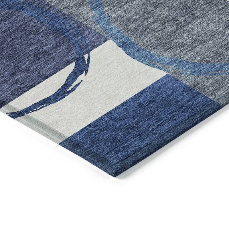 HomeRoots Geometric Modern Rectangle Outdoor Rug