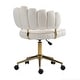 preview thumbnail 15 of 118, Velvet Home Office Desk Chair, Height Adjustable Task Chair, Armless Single Chair with Wheels, 360° Swivel Vanity Chair - N/A