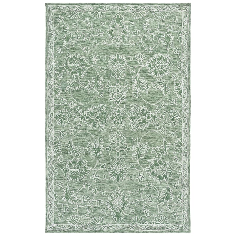 SAFAVIEH Handmade Metro Neasa Wool Rug - Sage/Green - 4' x 6'