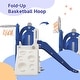preview thumbnail 5 of 36, 5 in 1 Toddler Slide and Swing Set, Kids Playground Climber Slide Playset with Basketball Hoop Freestanding Combination