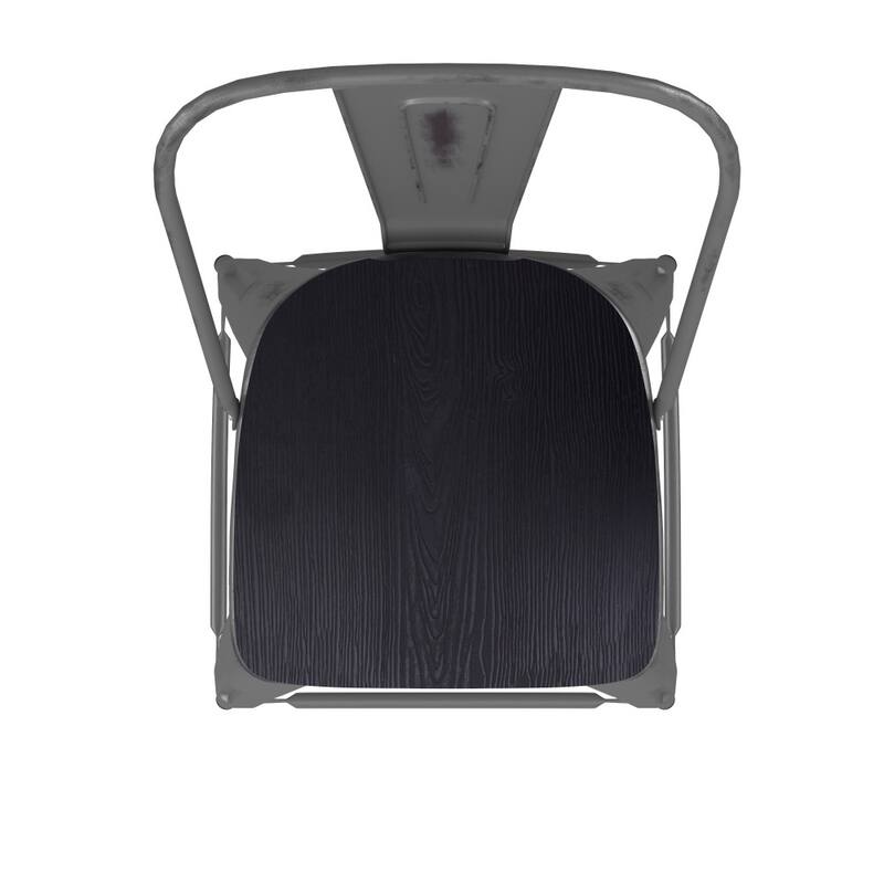 Indoor Counter Height Stool with Poly Resin Colorful Seat