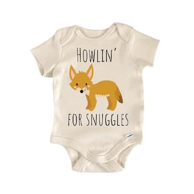 Coyote Yote Animal Desert - Baby Boy Girl Clothes Infant Bodysuit Funny Cute Newborn