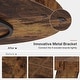 preview thumbnail 9 of 12, 47" Round Dining Table, Wood Top Kitchen Table for Dining/Living Room