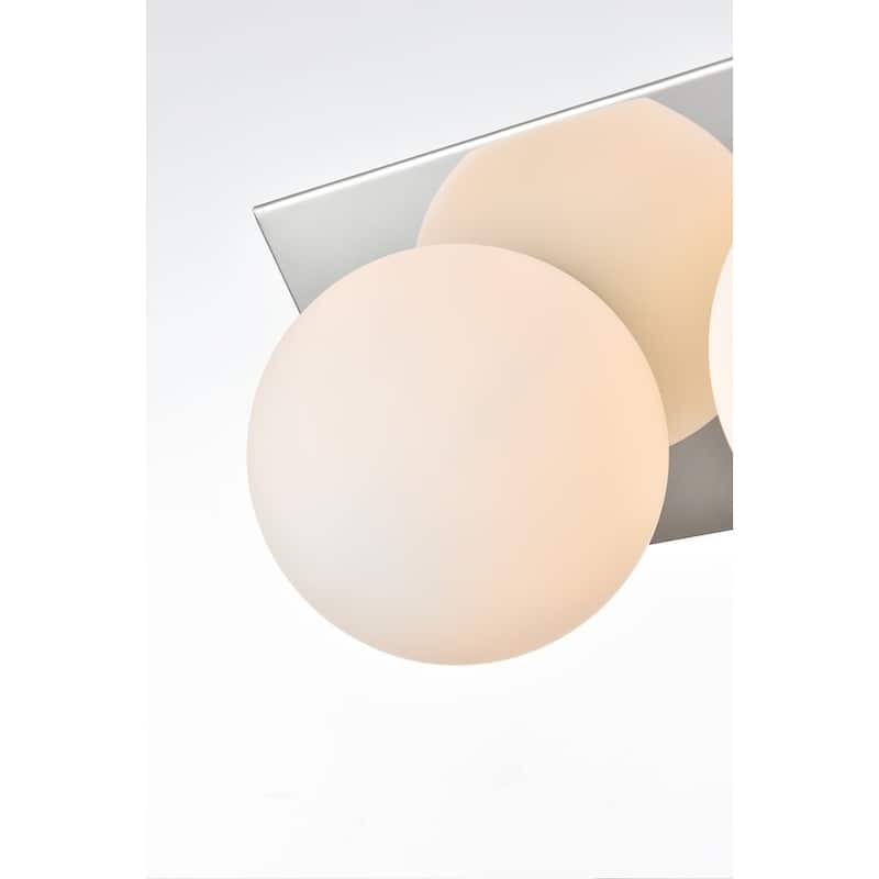 Jinzo 1 Light Black and Frosted White Bath Sconce