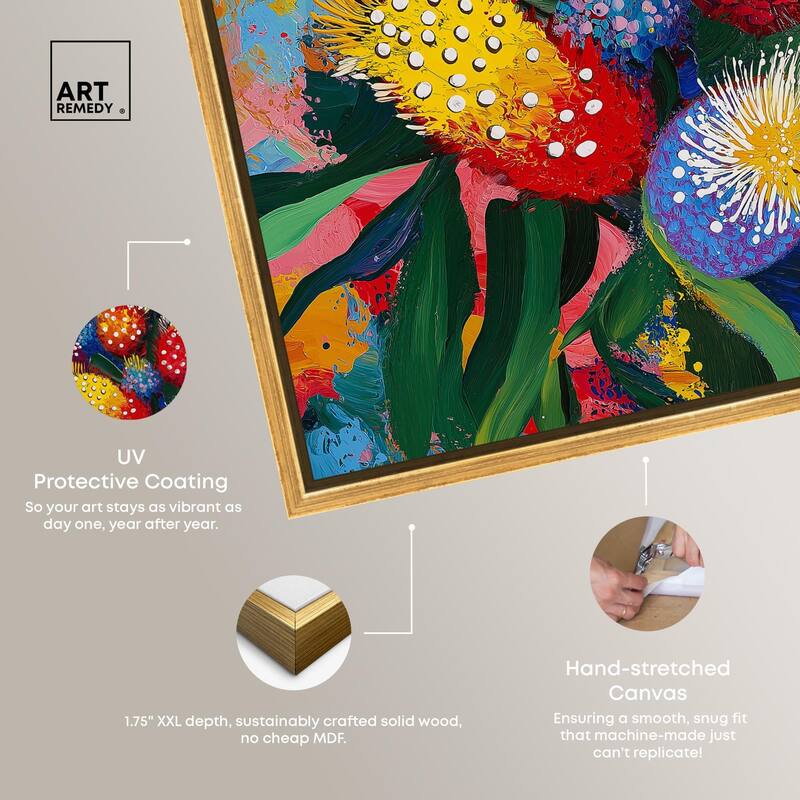 Vivid Flora II Canvas by Art Remedy
