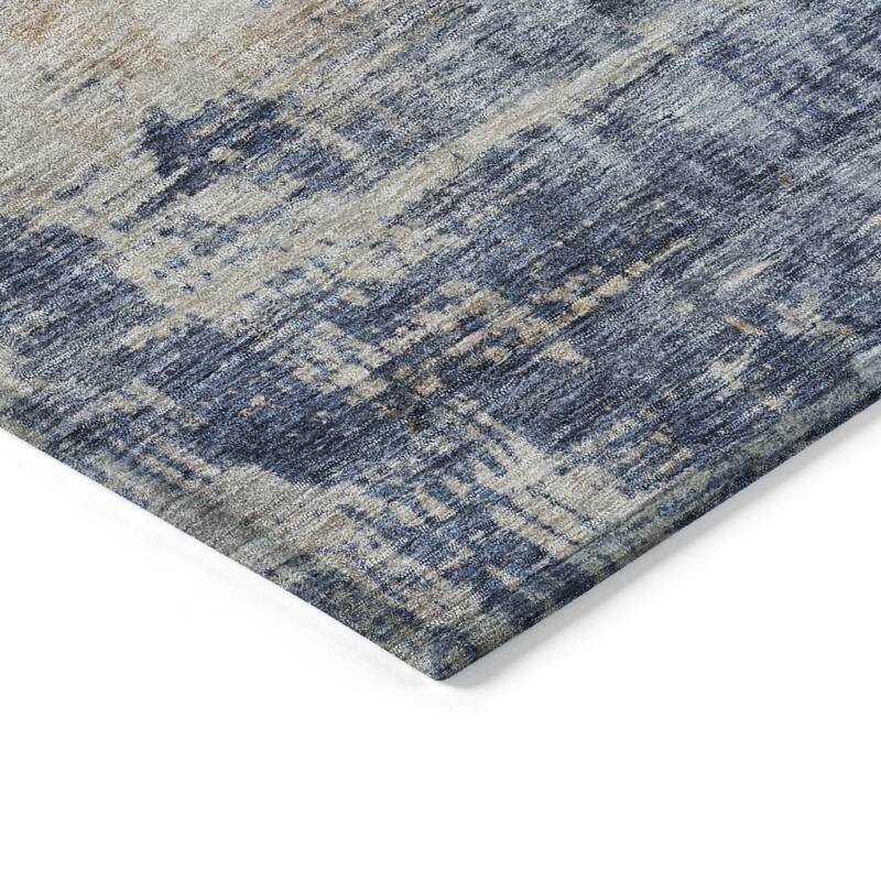 HomeRoots Abstract Transitional Rectangle Outdoor Rug