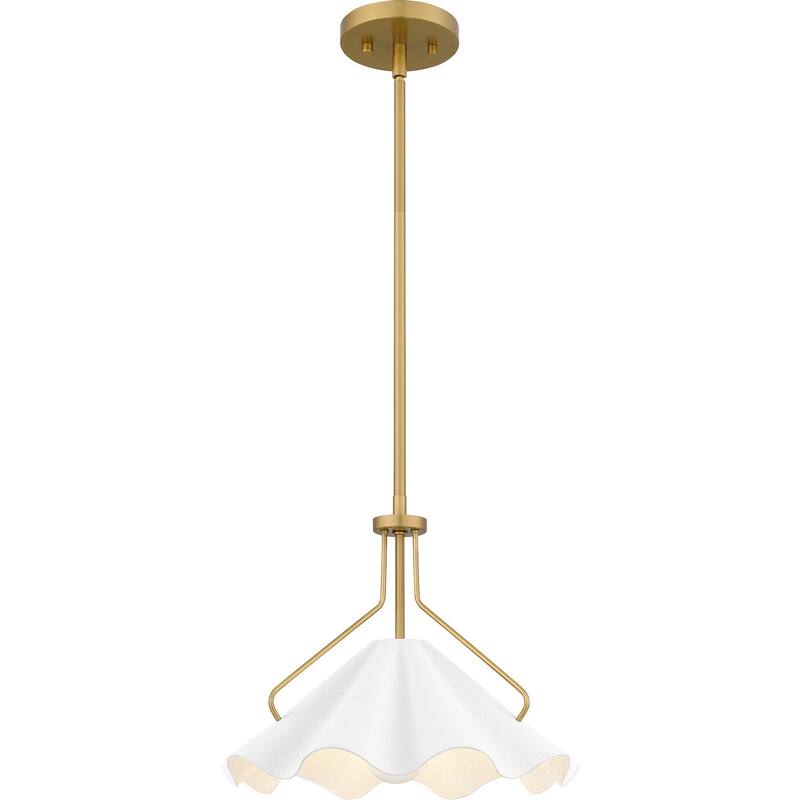 Aged Brass One Light Pendant from the Quoizel Pendant Collection
