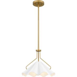Aged Brass One Light Pendant from the Quoizel Pendant Collection
