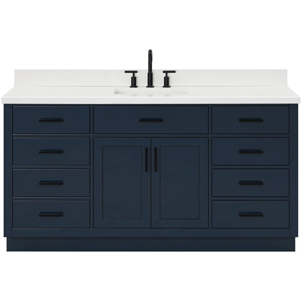 Ariel T067SWQRVO Hepburn 67" Free Standing Single Basin Vanity Set