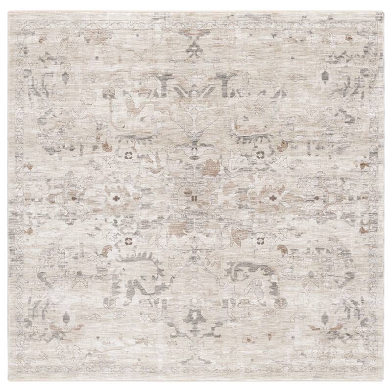 SAFAVIEH Mason Jayne Vintage Rug - 6'3" Square - Green/Beige