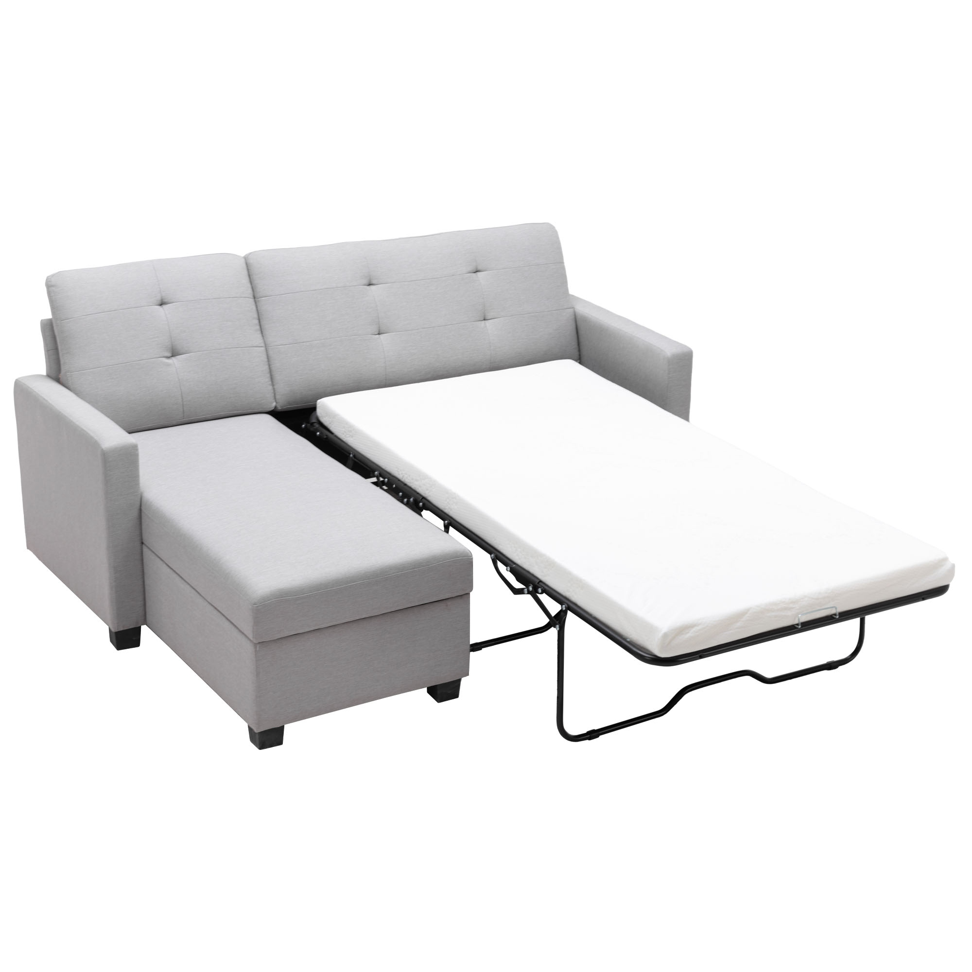 Memory foam store sectional sleeper sofa