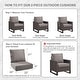 preview thumbnail 23 of 121, Gymojoy 24"x22"x6" Patio Thick Cushions & Pillows Set - Deep Seat Indoor/Outdoor Water & Fade Resistant