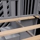 preview thumbnail 24 of 61, Max and Lily Twin over Twin Low Bunk Bed with Staircase and Curtains