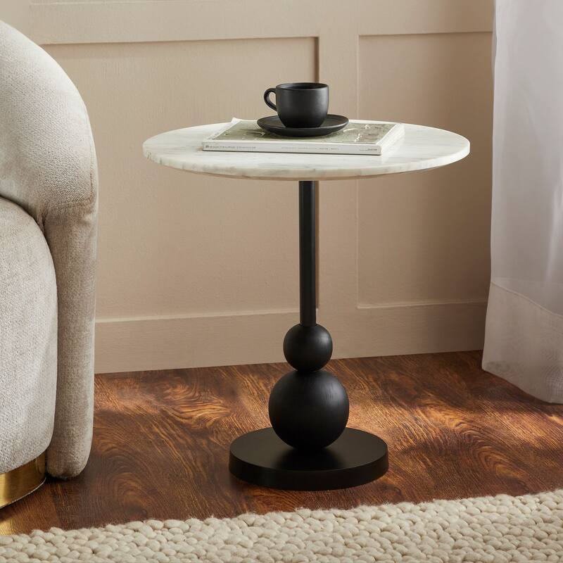 Renwil Corrine Aluminum Side Table, Matte Black