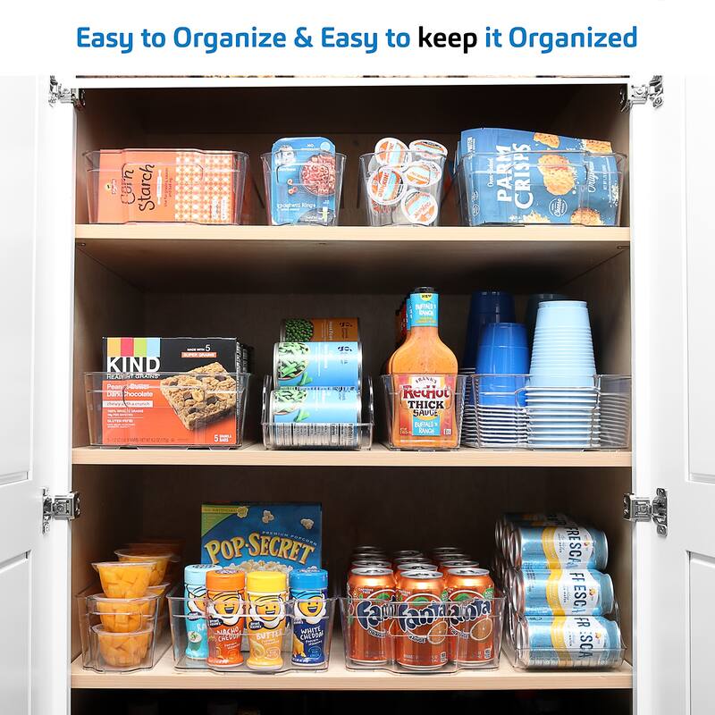 StorageBud Stackable Fridge Organizer Bins