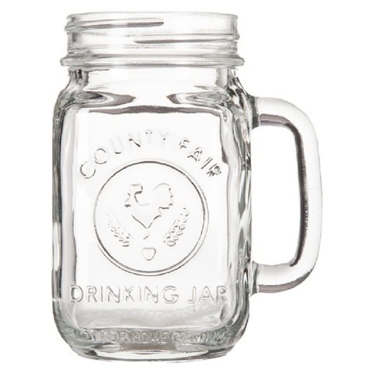 Libbey County Fair Glass Drinking Jars (set Of 12)