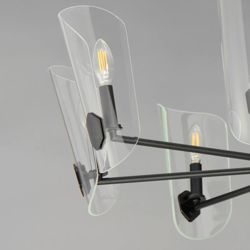 Maxim 32358CL Armory 8 Light 36" Wide Taper Candle Style Chandelier