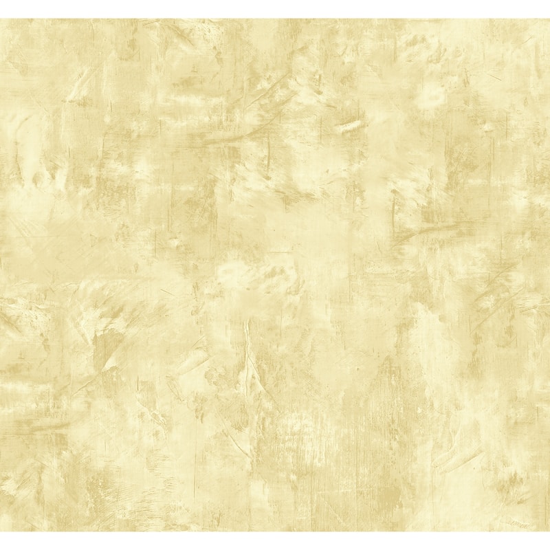 Seabrook Designs Faux Plaster Embossed Vinyl Unpasted Wallpaper - 27 in. W x 27 ft. L - Golden Mist