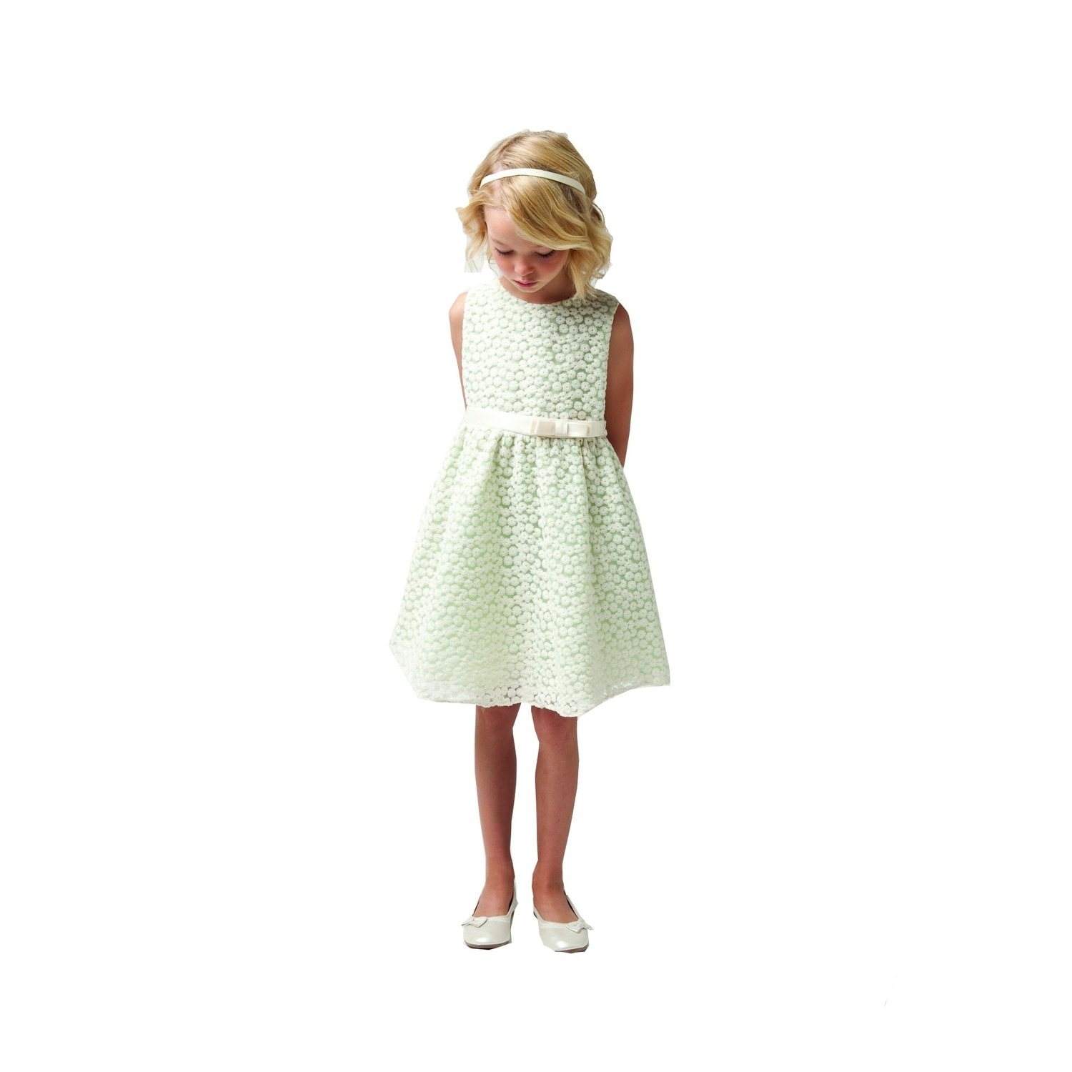 girls sage dress
