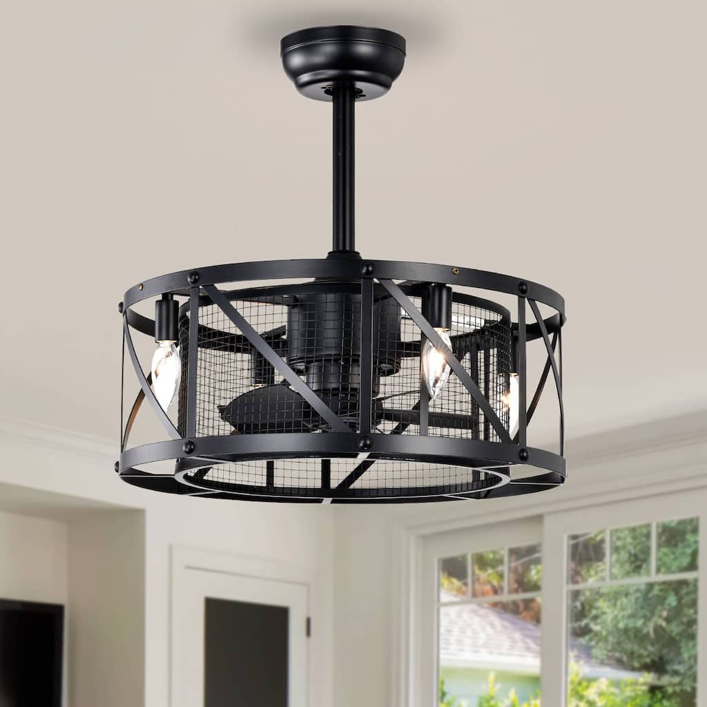 20 in. Smart Indoor 5 ABS Blades Ceiling Fan with Integrated LED with Remote Control (Bulb Not Included)