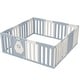 preview thumbnail 4 of 19, Homall 16-Panel Baby Playpen Kids Activity Centre Playard Center with Lock Door Rubber Bases,Multi-color