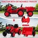 preview thumbnail 4 of 22, Kids Ride on Tractor with Trailer