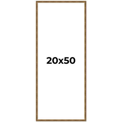 20x50 Frame Gold Solid Wood Picture Frame - Complete Modern Photo