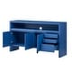 preview thumbnail 44 of 47, Modern Wood 3-Door Buffet Sideboard Cabinet