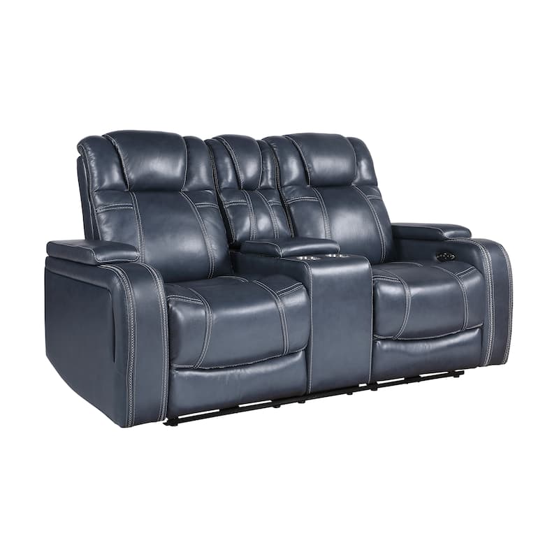 Lourical 3-Piece Leather Match Power Reclining Sofa Set