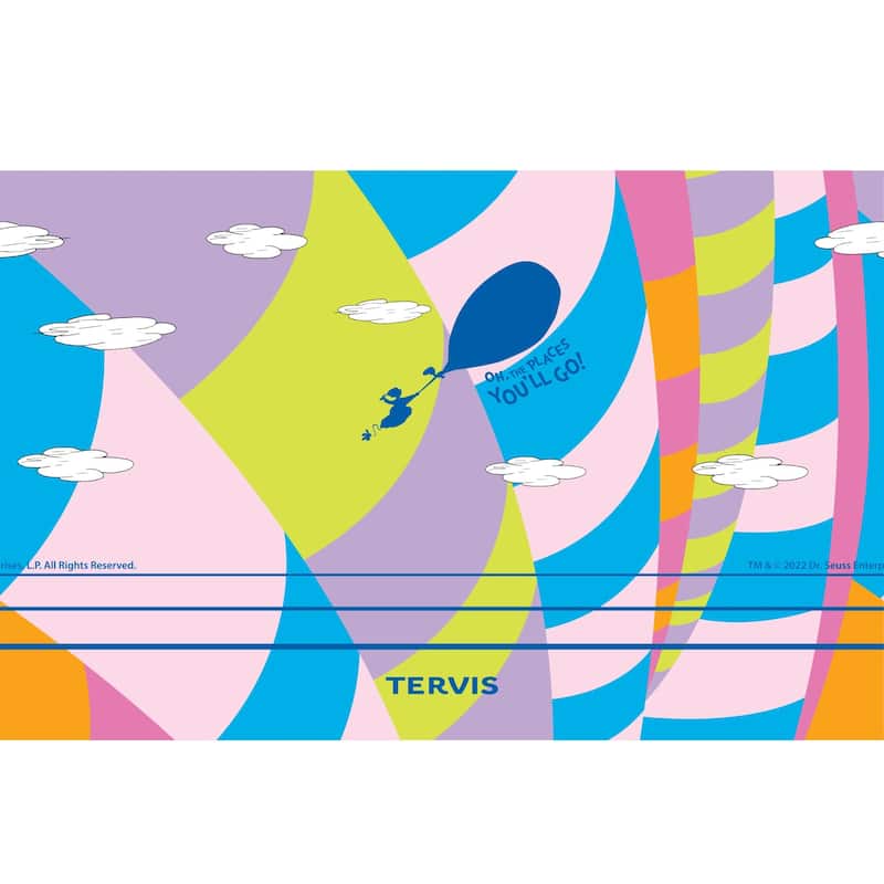 Tervis Traveler Dr. Seuss Oh the Places You'll Go Triple Walled Insulated Travel Tumbler, Stainless Steel